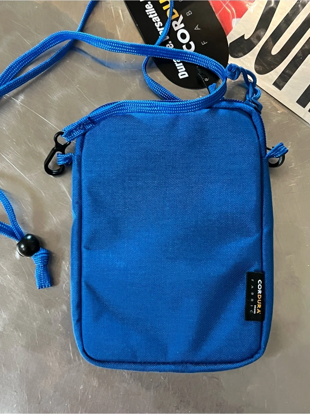 Supreme Royal Blue Crossbody Pouch & Stickers